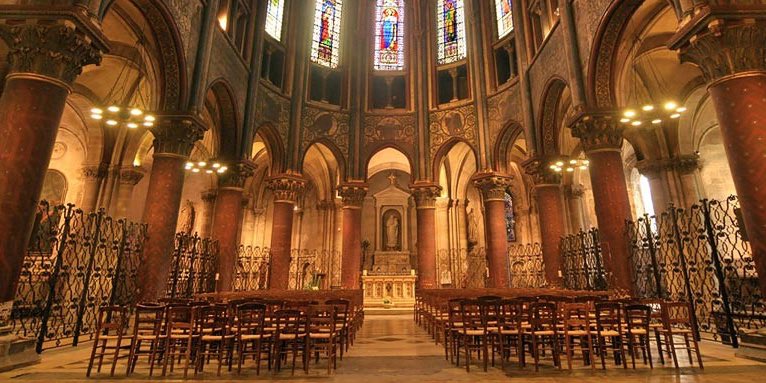 The Interior of St Germain des Pres