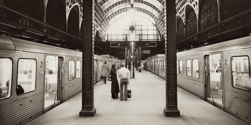 RER trains at Gare d'Orsay, c. 1970