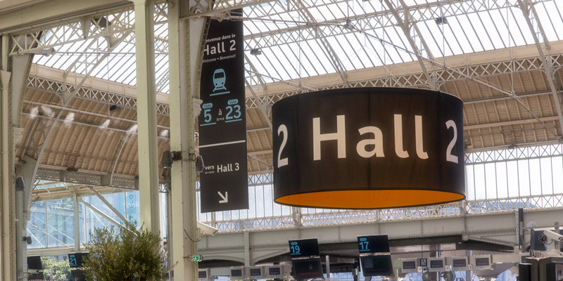 Hall 2 at Gare de Lyon, 2018, photo by Mark Craft