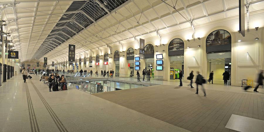 Shopping levels at Gare Saint-Lazare