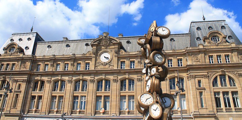The clocks at Gare Saint-Lazare