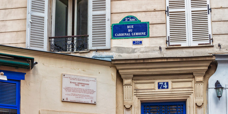 Hemingways Rue Du Cardinal Lemoine Apartment, photo by Mark Craft