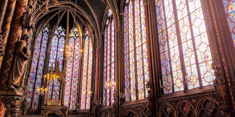 La Sainte Chapelle, Wikimedia Commons, photo by GruntXIII