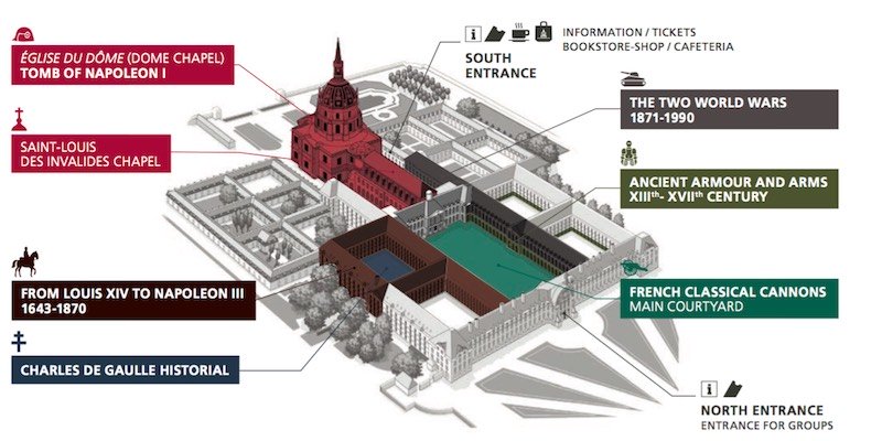 Map of Les Invalides