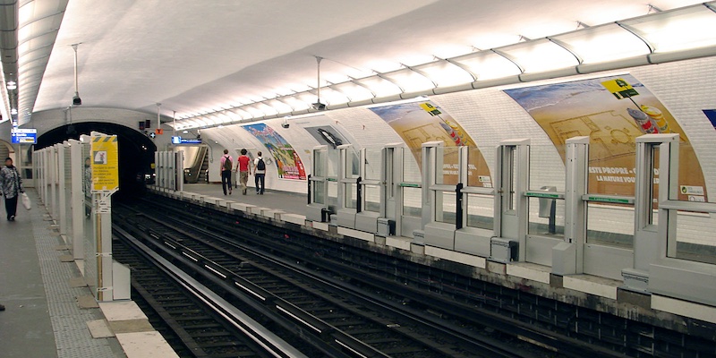 Automated doors on Line 1, during installation