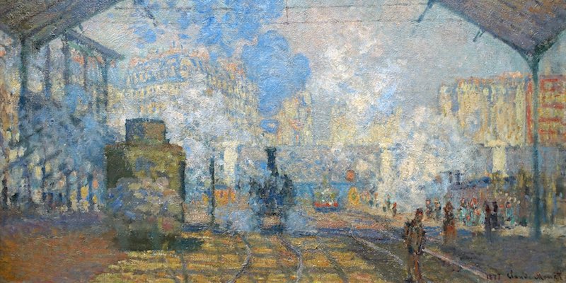 Gare Saint-Lazare by Monet, at Orsay