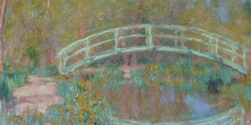 Japanese Bridge (detail), Claude Monet, 1900