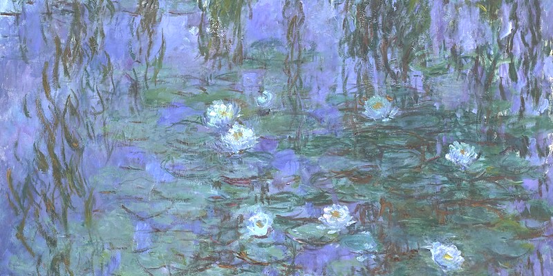 Nympheas bleus, by Claude Monet