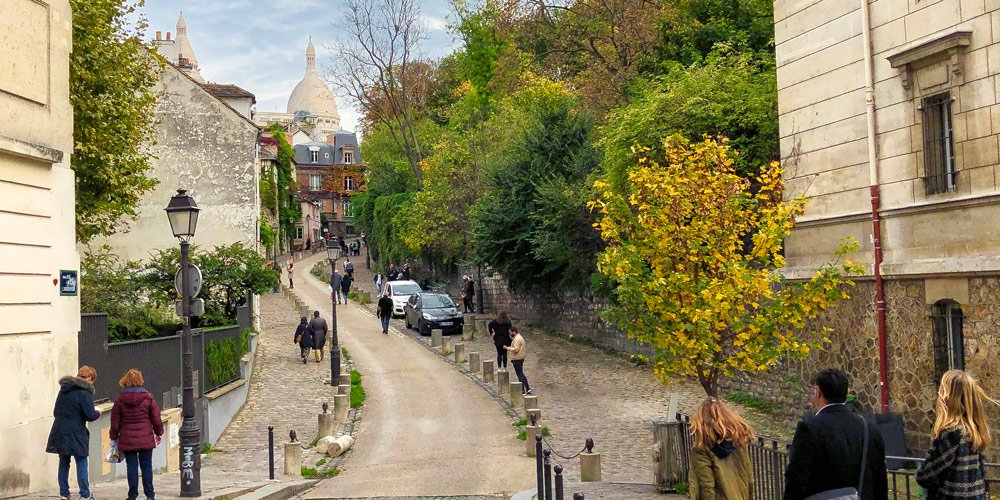 Street in Montmartre, photo by Mark Craft