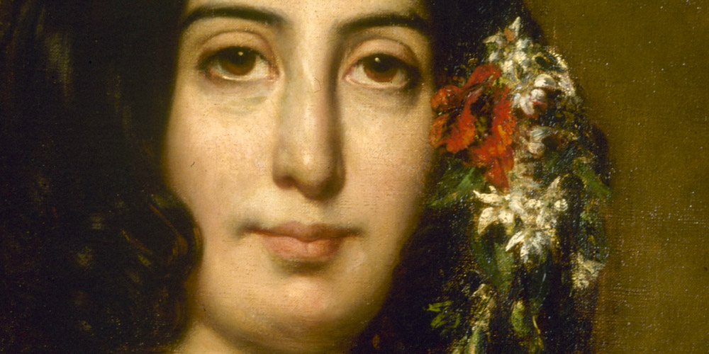 Portrait of George Sand by Auguste Charpentier, 1839