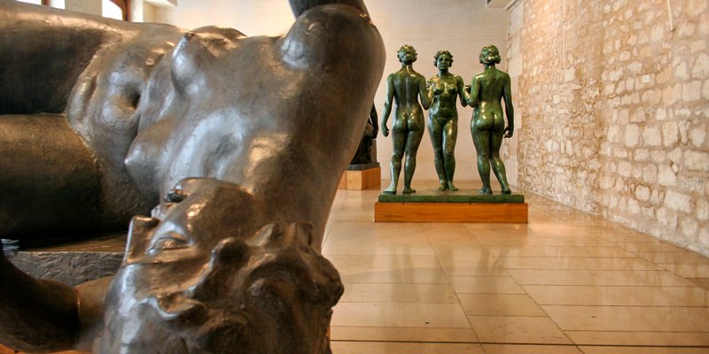 The artist's sculptures at Musee Maillol, phot by Mark Craft