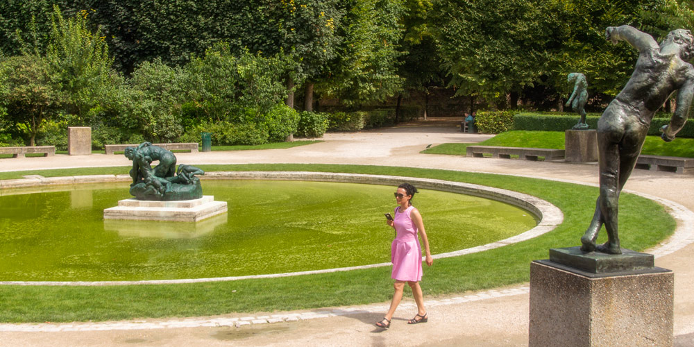 View of Rodin's garden, photo by Mark Craft