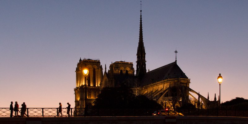 Notre Dame at Night, photo by Mark Craft