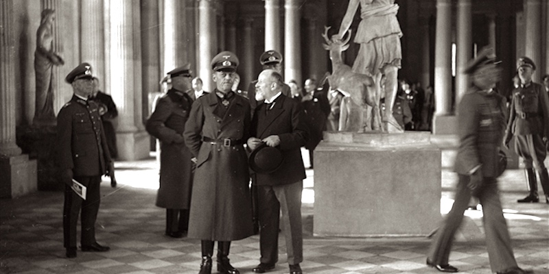 German soldiers at the Louvre