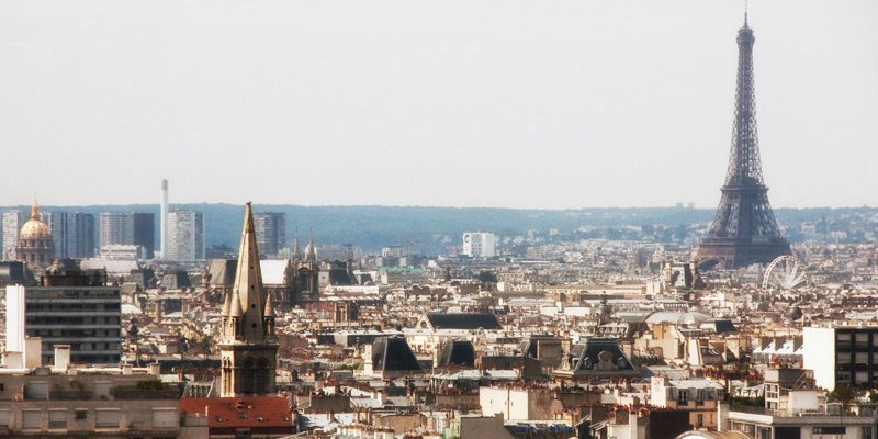 The Paris Skyline from Parc de Belleville, photo by Mark Craft