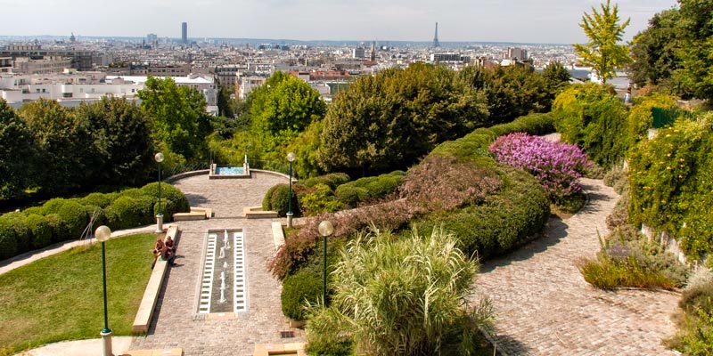 Parc de Belleville view