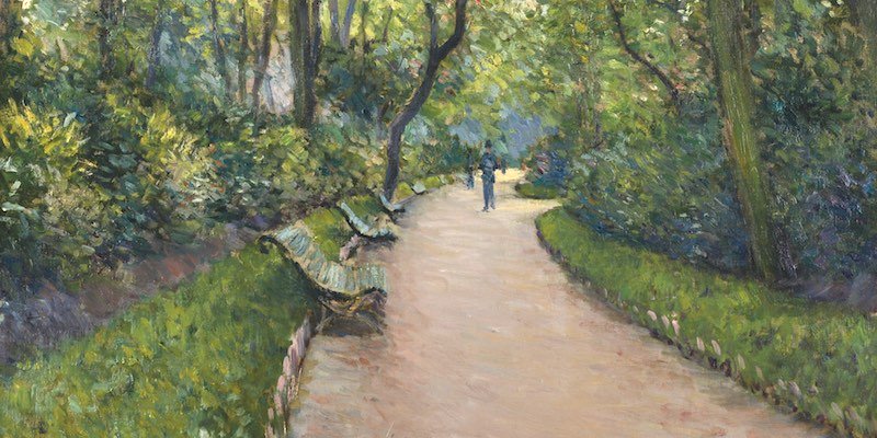 Parc Monceau by Caillebotte