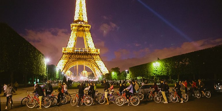 Night Bike Tour + River Cruise