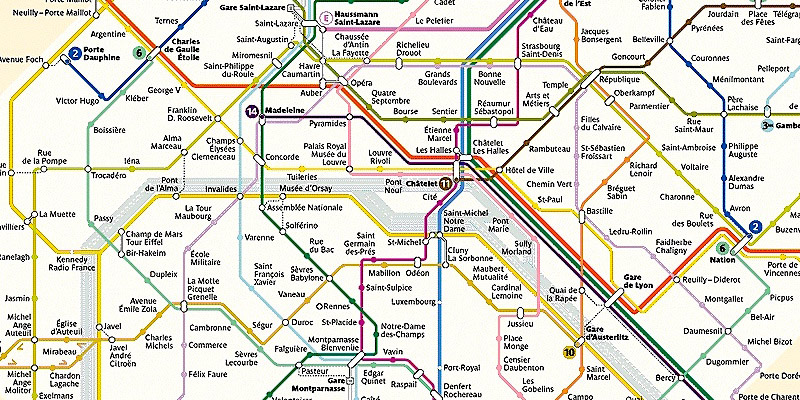 Paris RATP map