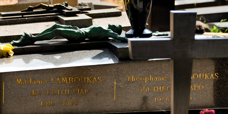 Grave of Edith Piaf, photo by Mark Craft