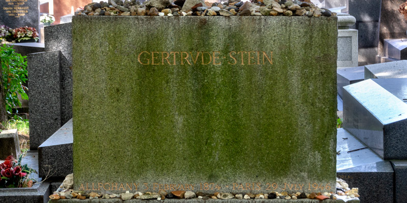 Grave of Gertrude Stein, photo by Mark Craft