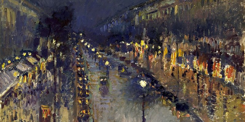 Pissarro, Boulevard Montmartre Night, 1897