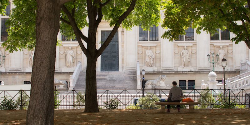 Place Dauphiine in 2017, looking east, photo by Mark Craft