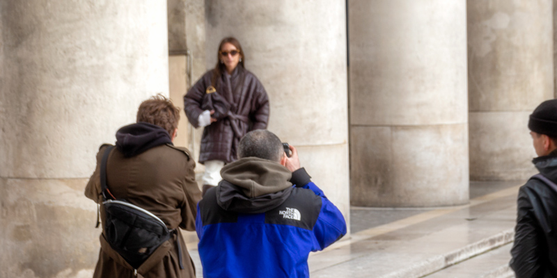 Fashion shoot at Palais de Tokyo