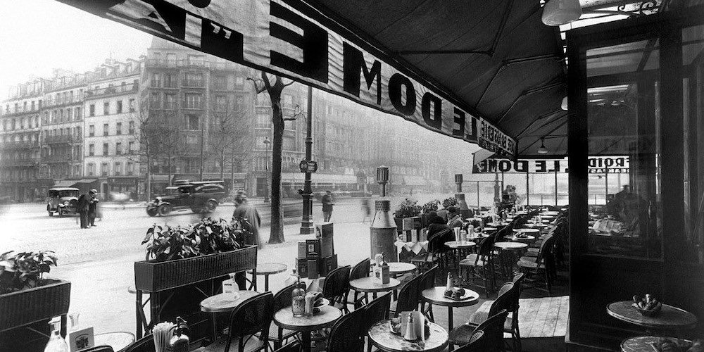 Boulevard Montparnasse from Le Dome in 1926