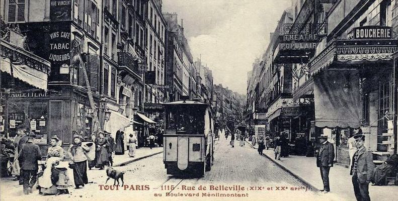 Rue de Belleville, early 20th century