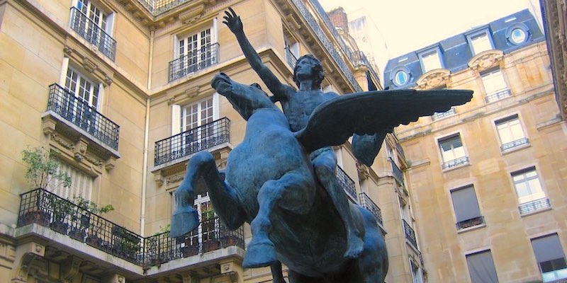 Victor Hugo Riding Pegasus