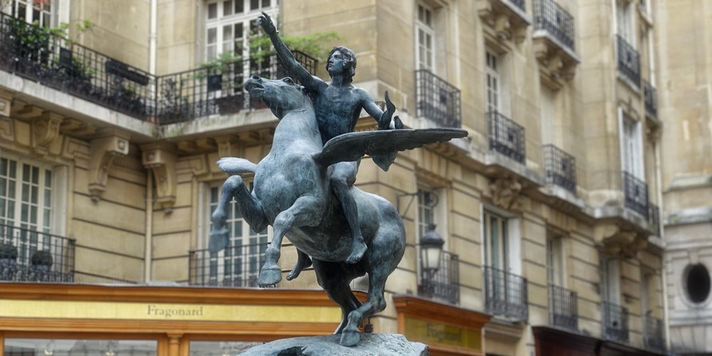 Victor Hugo Riding Pegasus