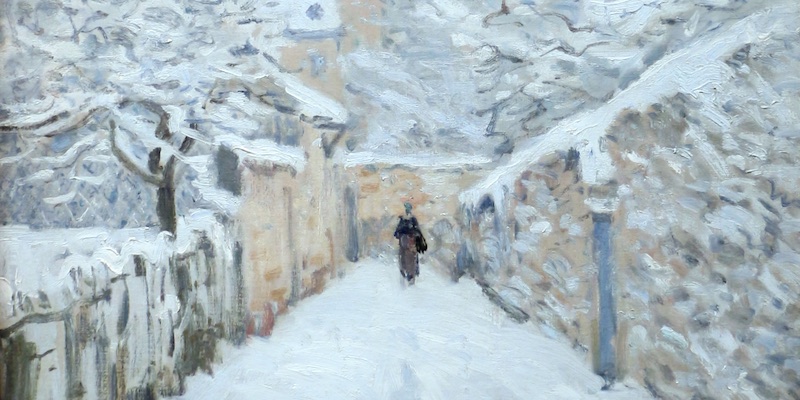 Sisley, La Neige a Louveciennes