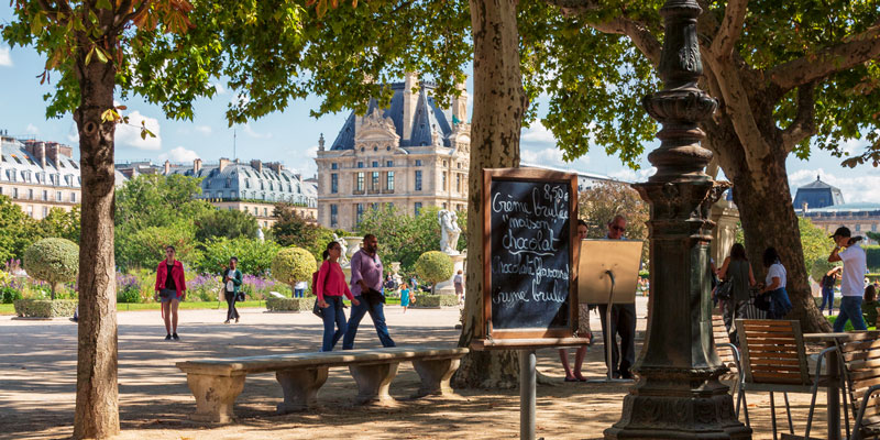 Tuileries in the summer