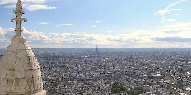 The Paris Skyline from Montmartre, photo by gryffindor